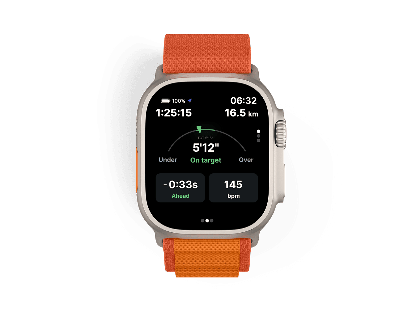 Apple Watch app running screen 2